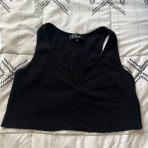 ♡black crop top